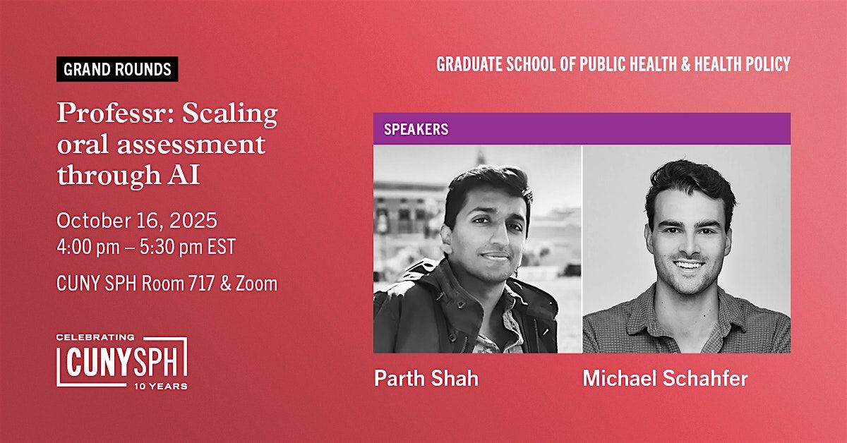 Professr: Scaling oral assessment through AI