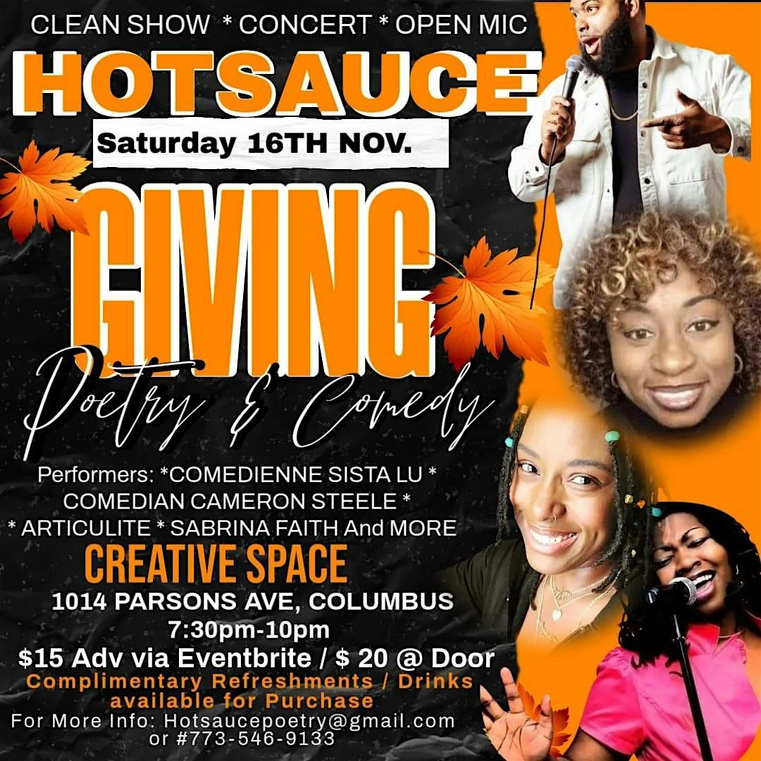 Pre-Thanksgiving Poetry & Comedy Show