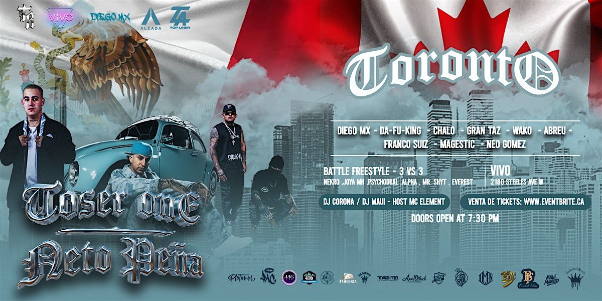 TOSERONE & NETO PE\u00d1A Tour Toronto, Canad\u00e1
