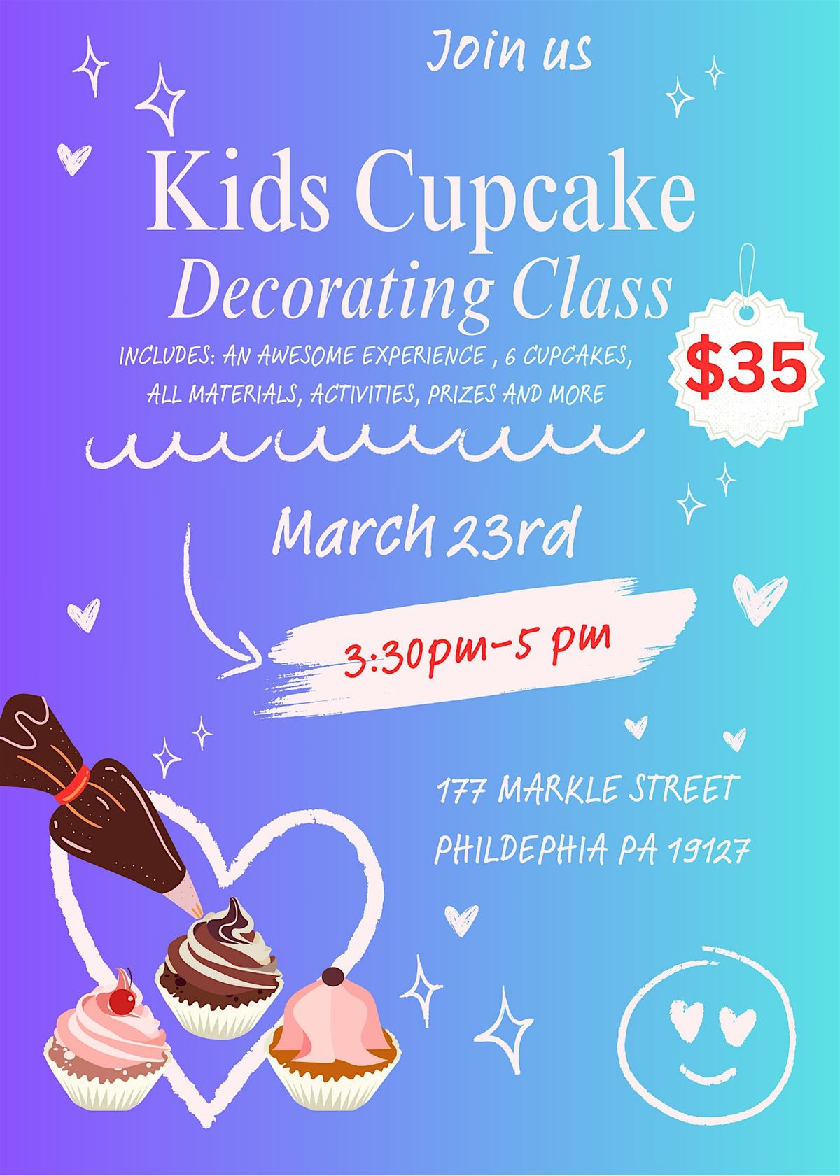 Kids Cupcake Decorating Class