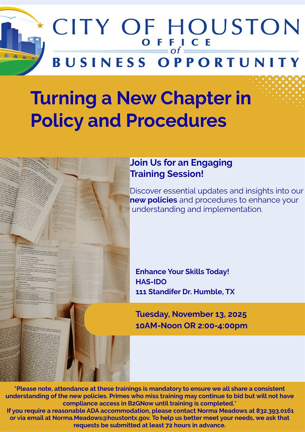 Turning a New Chapter in Policy and Procedures