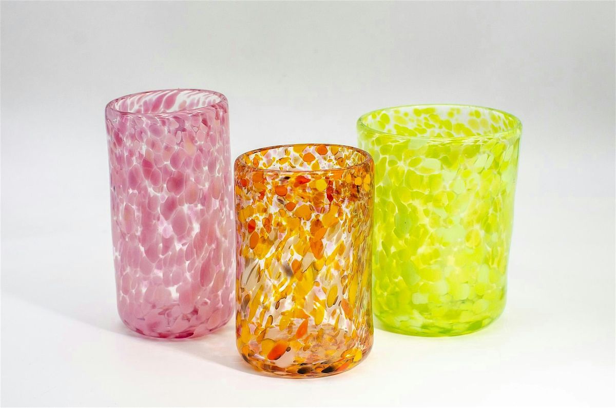 Make your own hand made drinking glass! A toast to cool summer beverages!