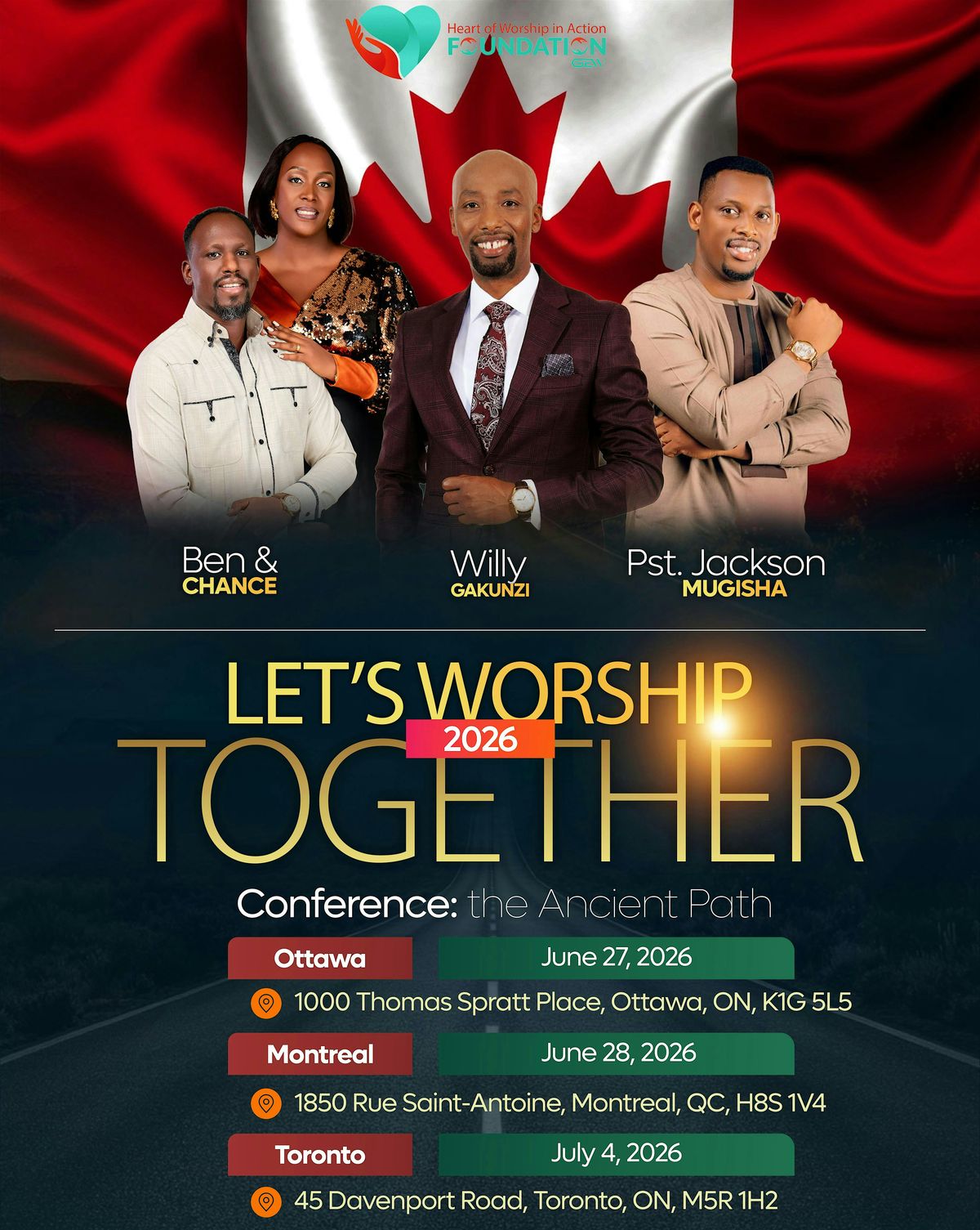 Ottawa: Let's Worship Together 2026 Conference  - With Ben & Chance