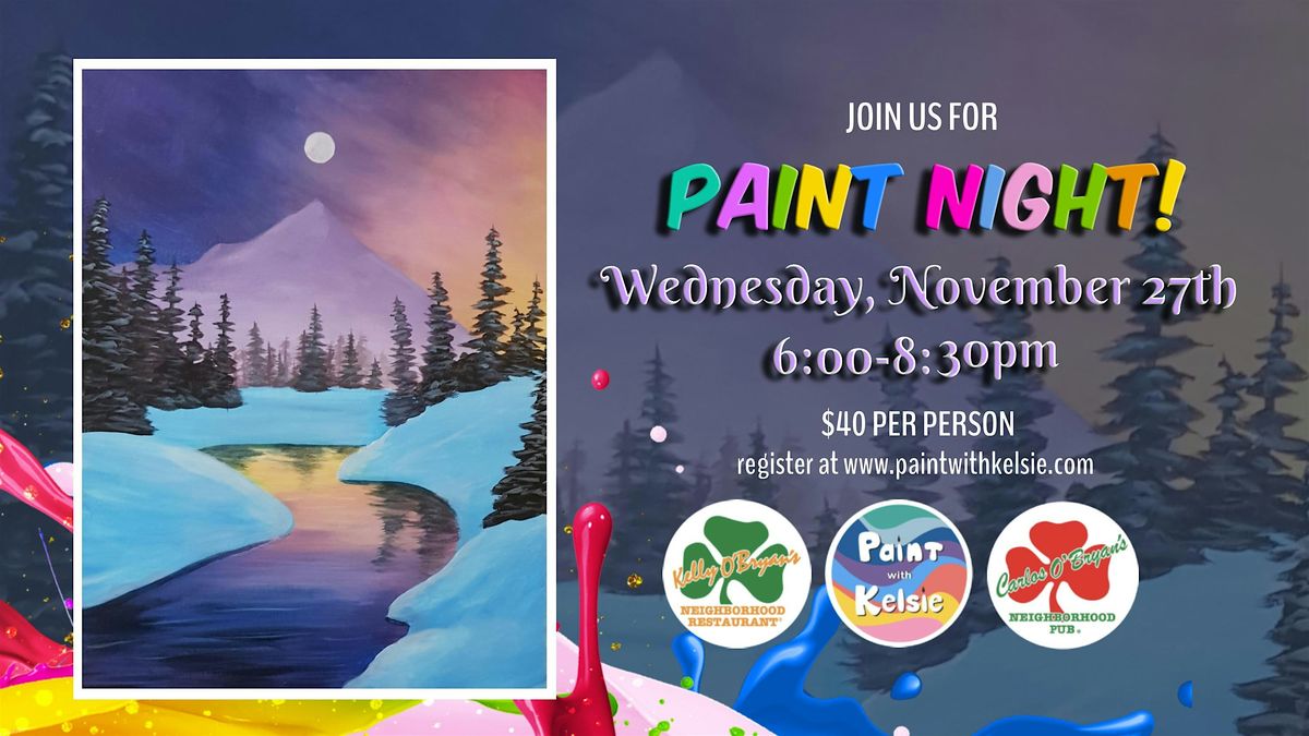 Paint Night at Kelly & Carlos O'Bryan's Courtenay