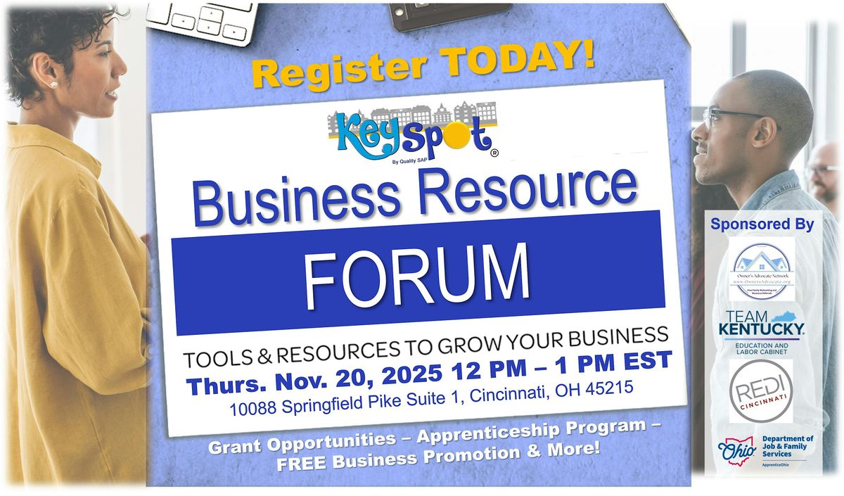 Business Resource Forum at Key Spot