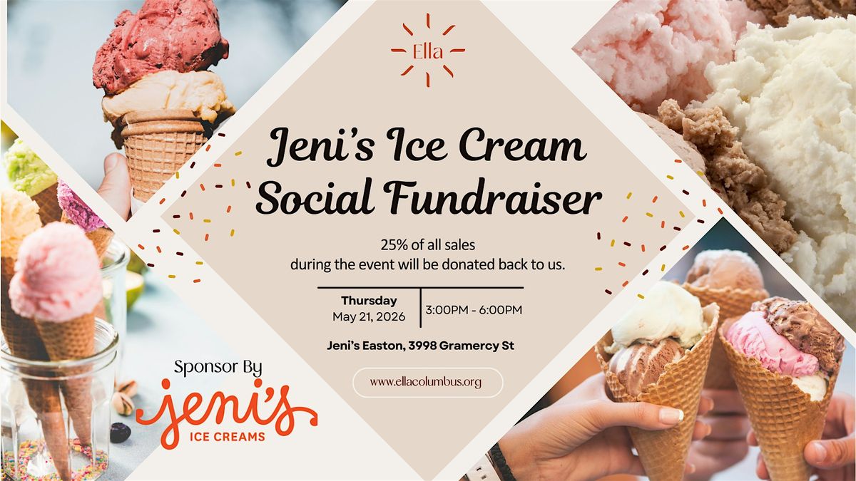 ELLA Ice Cream Social Fundraiser at Jeni\u2019s