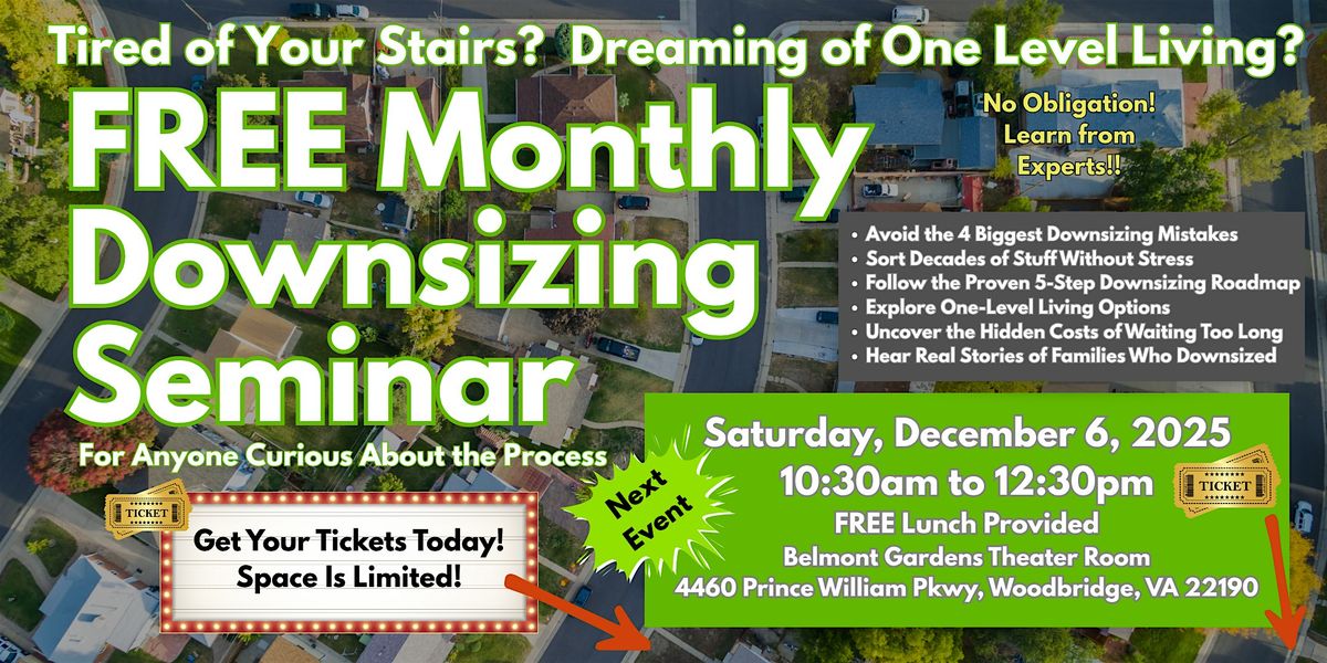 Downsizing Seminar: Five-Step Roadmap to a Stress-Free Move (NoVA)