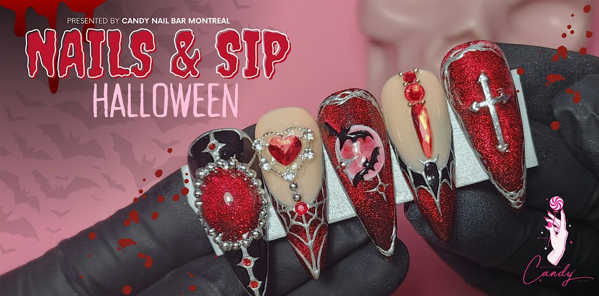 Nails & Sip \/ Atelier Nail Art Halloween
