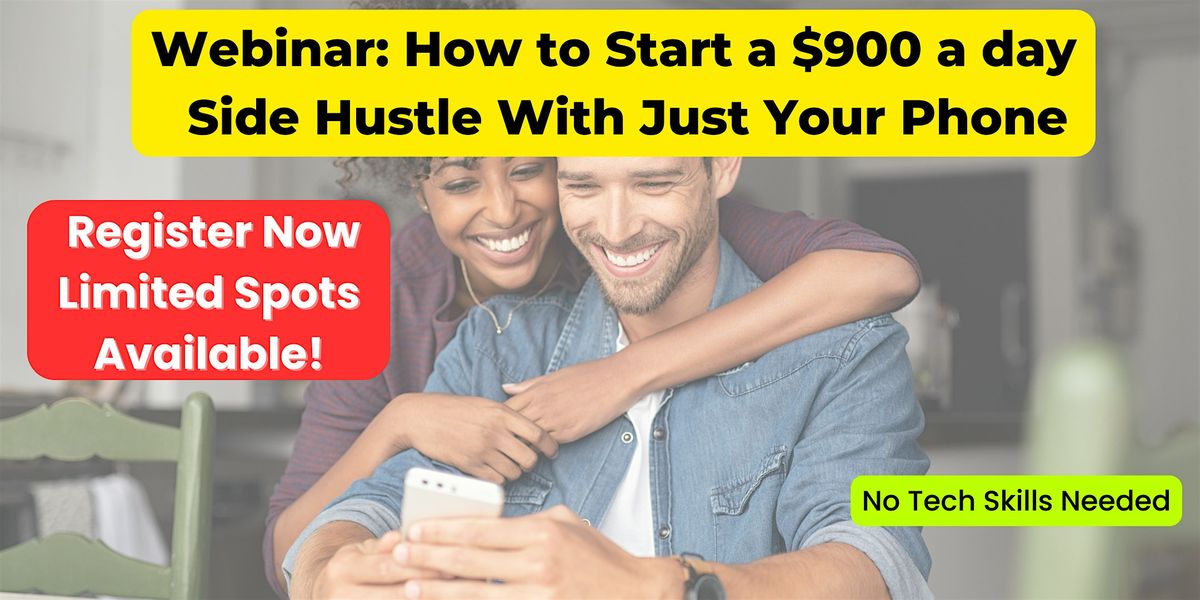 Start a Simple Online Side biz  - Make $900\/day in 2 hours\/day - Sacramento