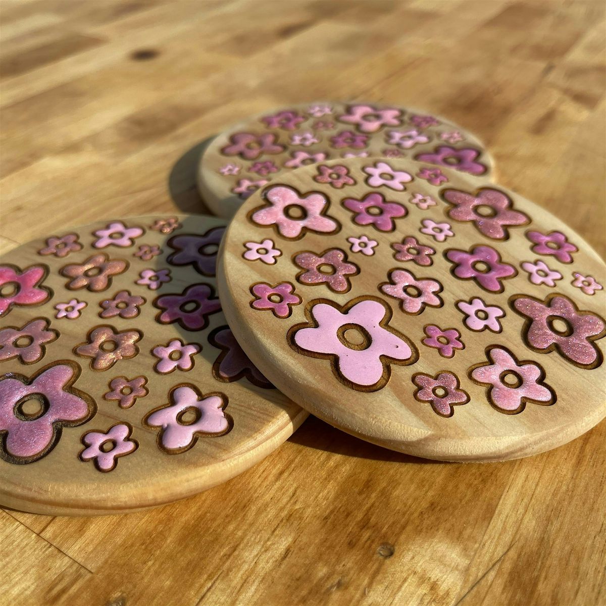 Painting with Resin - DIY Floral Coaster Workshop