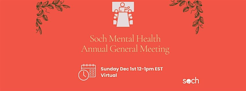 Soch Mental Health- Annual General Meeting