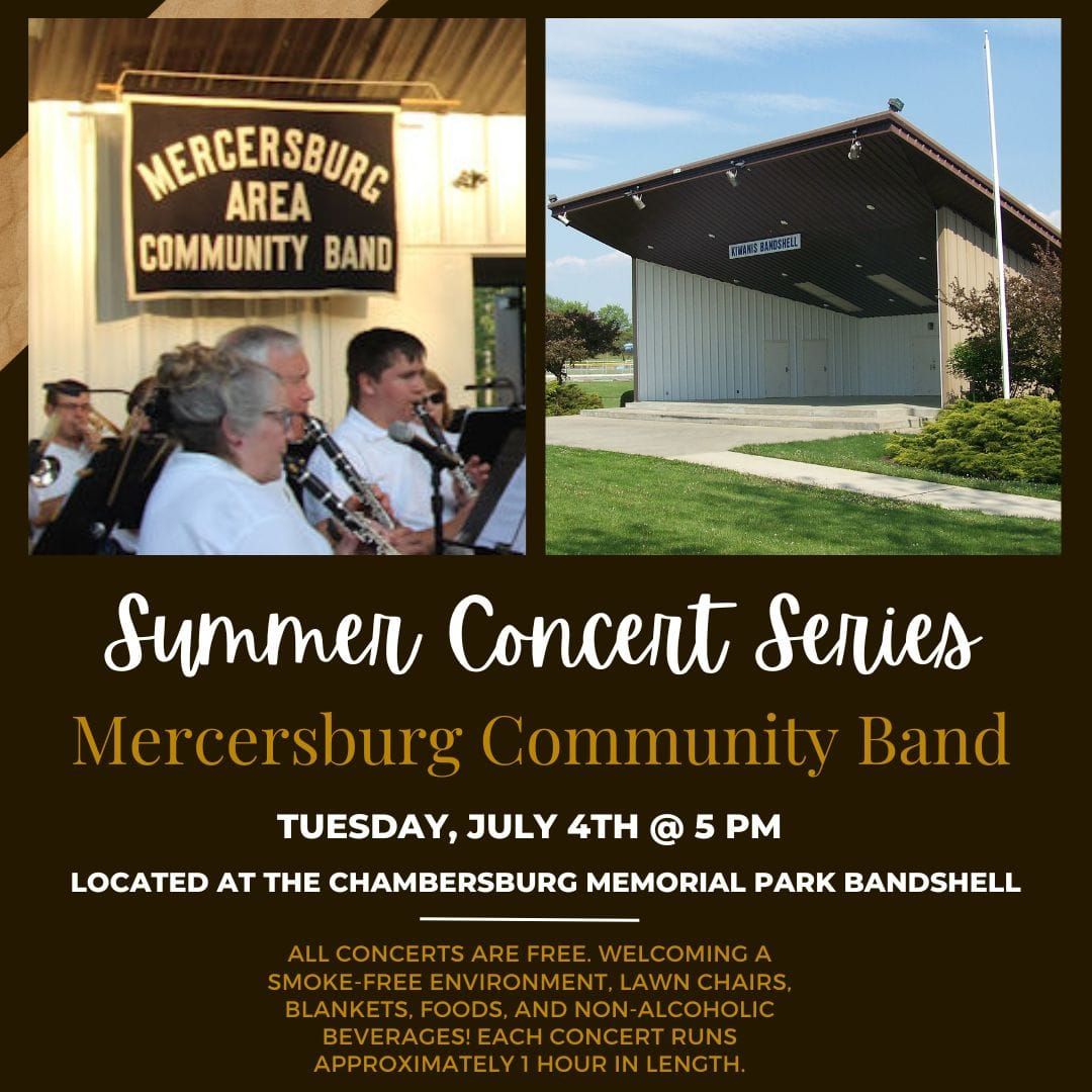 4th of July Concerts Mercersburg Community Band / More bands TBA