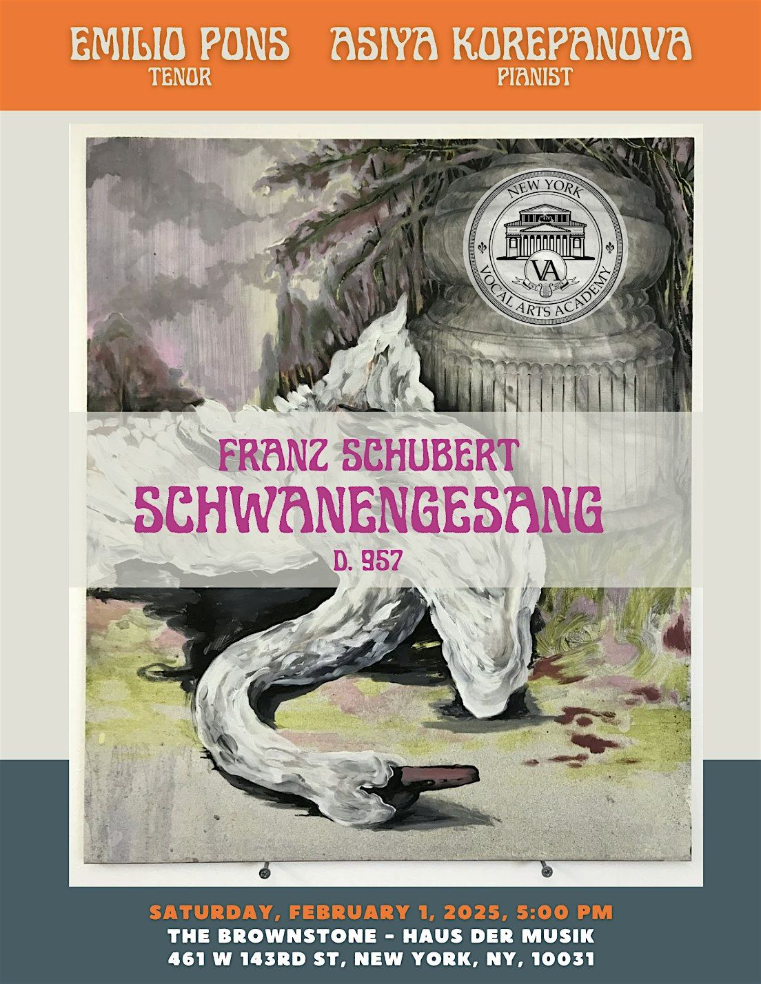 Franz Schubert's "Schwanengesang", with Emilio Pons and Asiya Korepanova