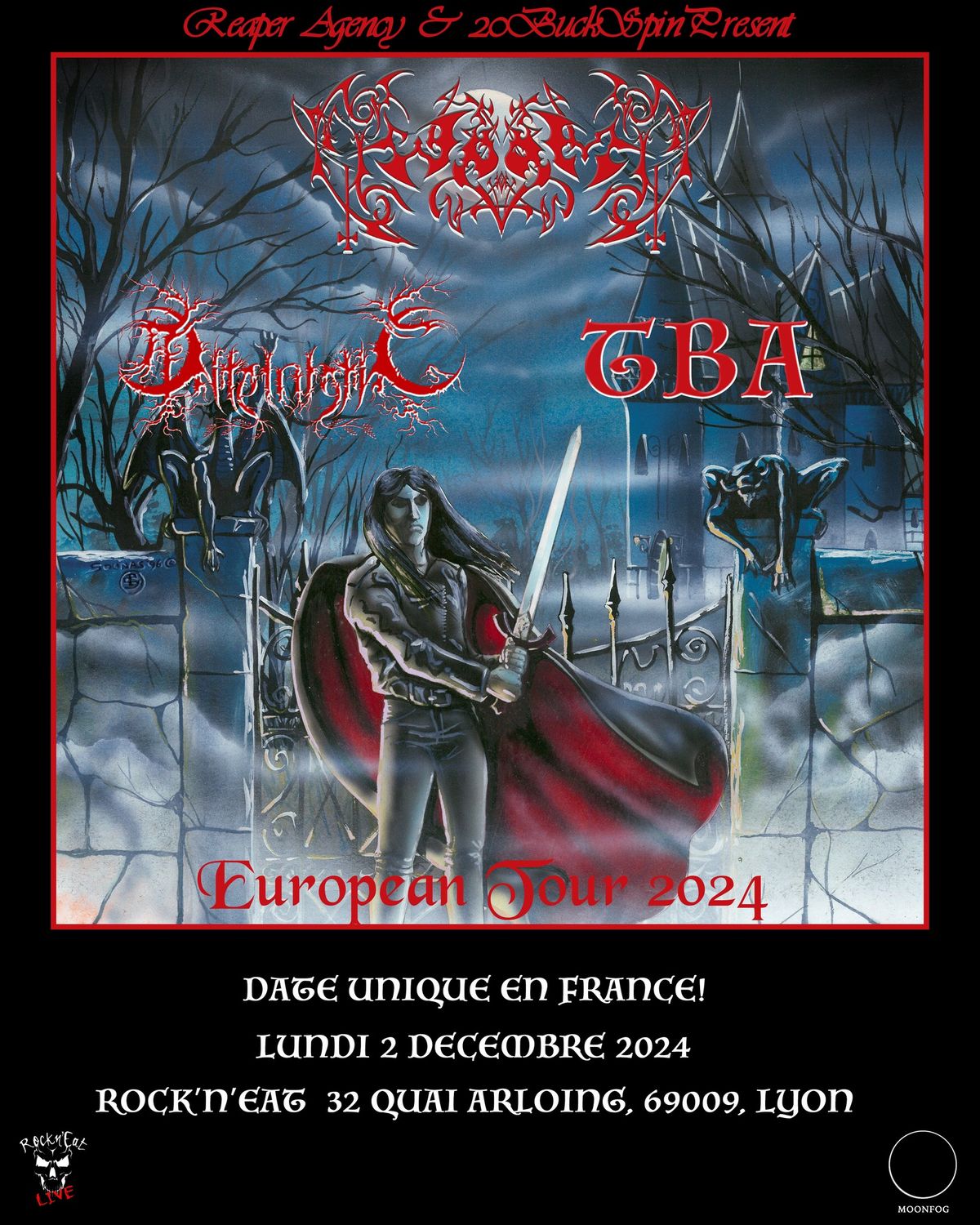 Worm (US\/QC) + Ante-Inferno (UK) + TBA au Rock'n'Eat (Date Unique en France!)