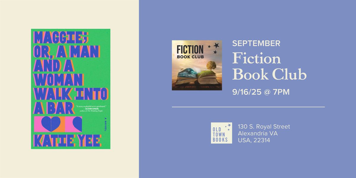 September Fiction Book Club: Maggie, or a Man and a Woman Walk Into a Bar