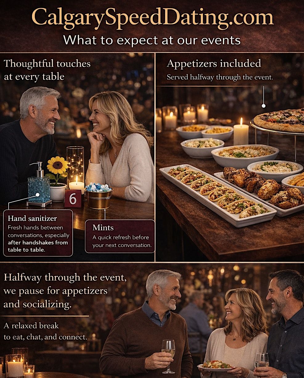 50s and 60s ONLY Singles Speed Dating Event in Calgary