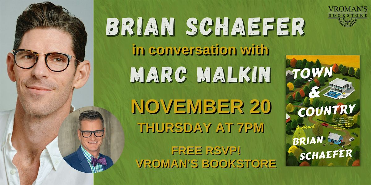 Brian Schaefer, with Marc Malkin, discusses & signs Town & Country