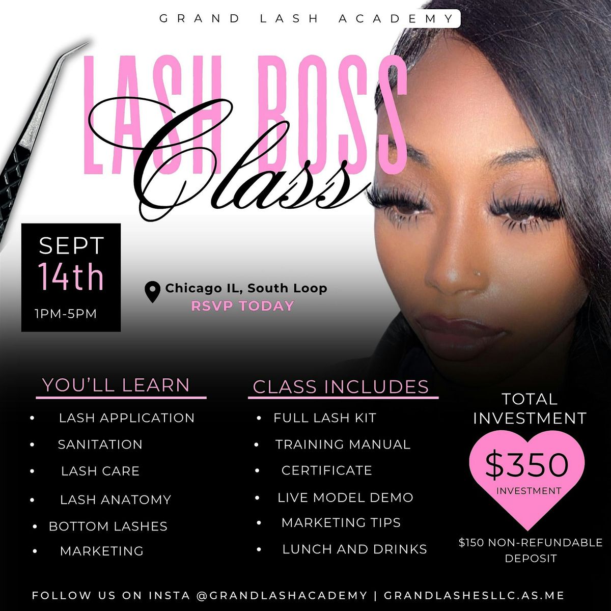 LASH BOSS CLASS - BECOME A CERTIFIED LASH TECH