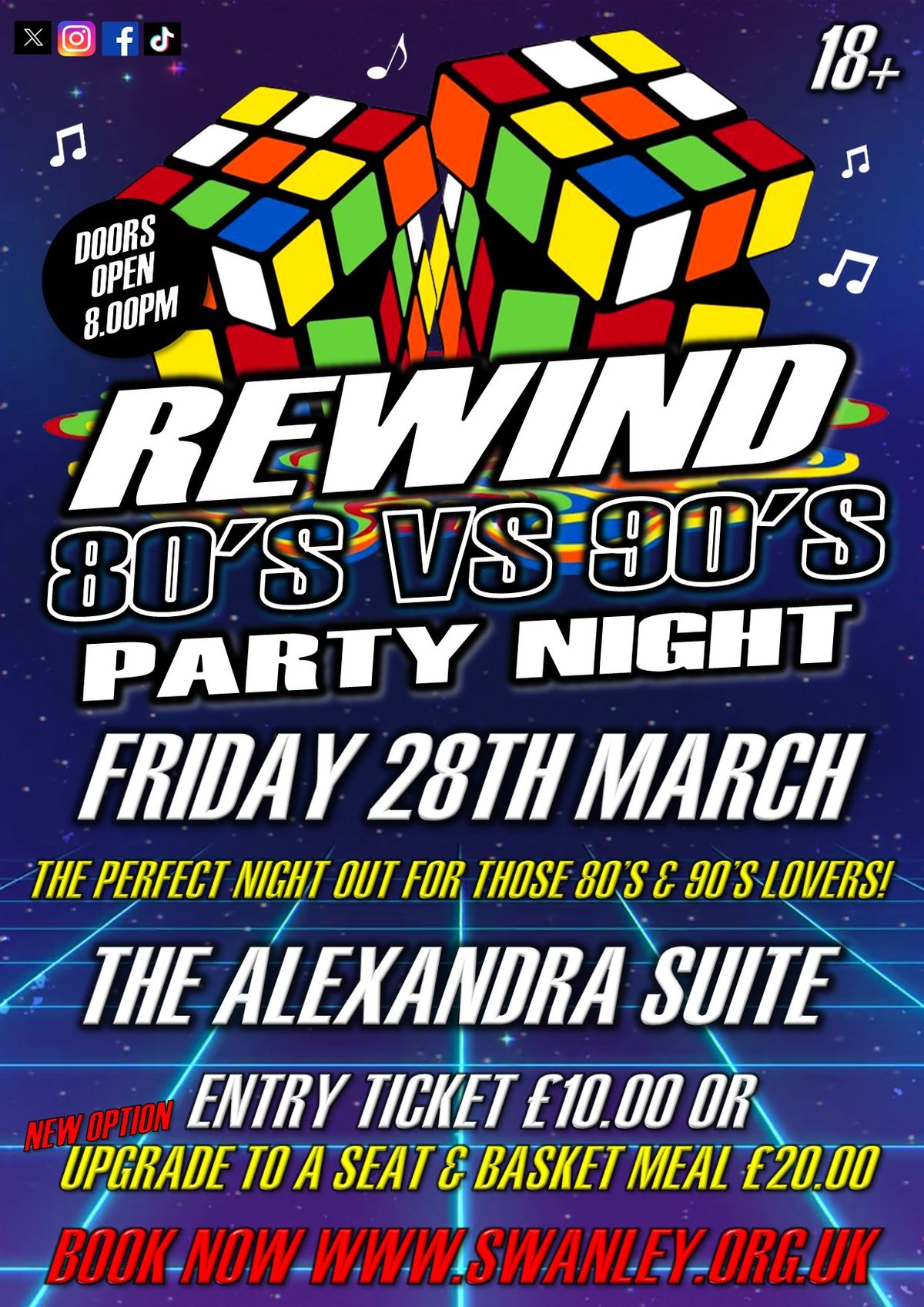 Rewind 80's VS 90's Party Night