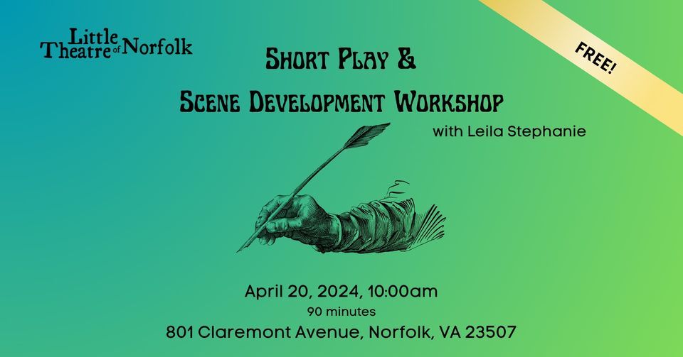 Short Play & Scene Development Workshop at Little Theatre Norfolk