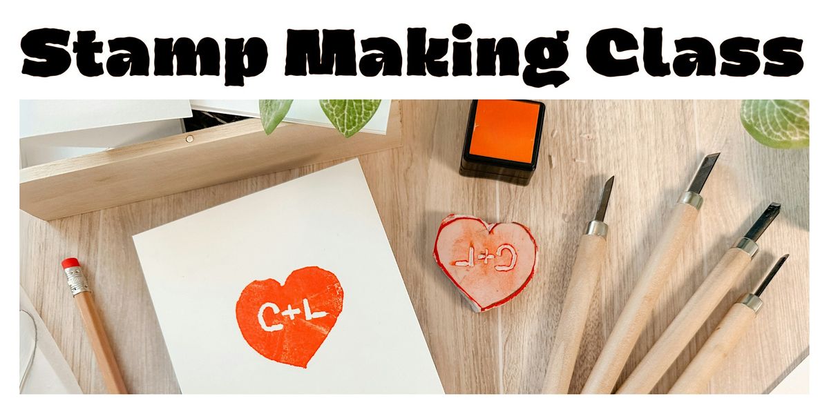 Stamp Making Class hosted by CJ Mauro of Line & Cut Block Carving Studio