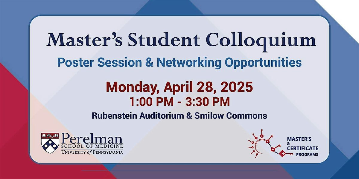 PSOM Master's Student Colloquium