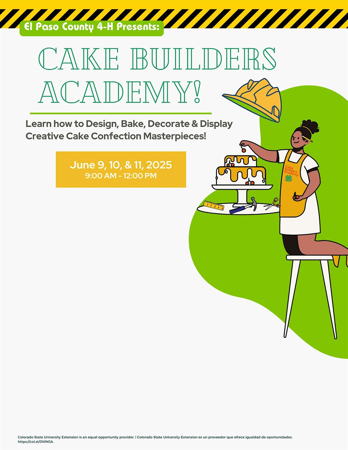 Cake Builders Academy with El Paso County 4-H