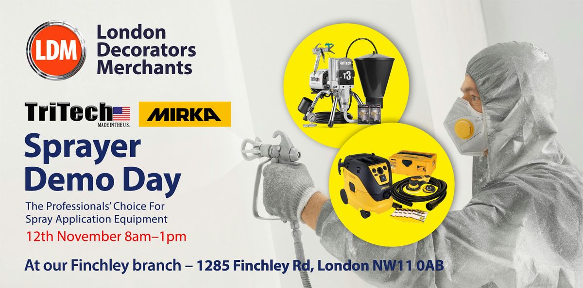 LDM, London Decorators Merchants, Tri-Tech and Mirka Sprayer Demo Day