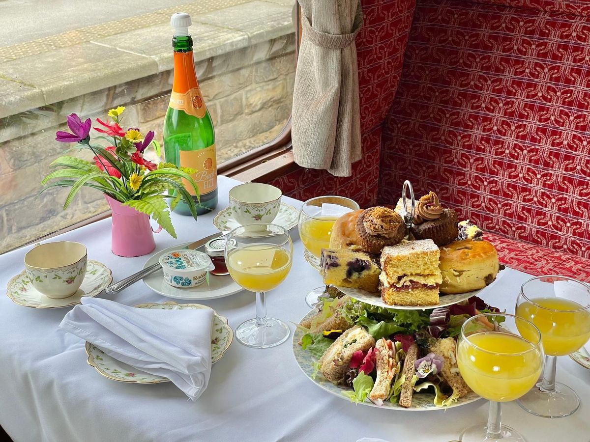 Luxury Afternoon Tea - Vintage Bus and Steam train experience 