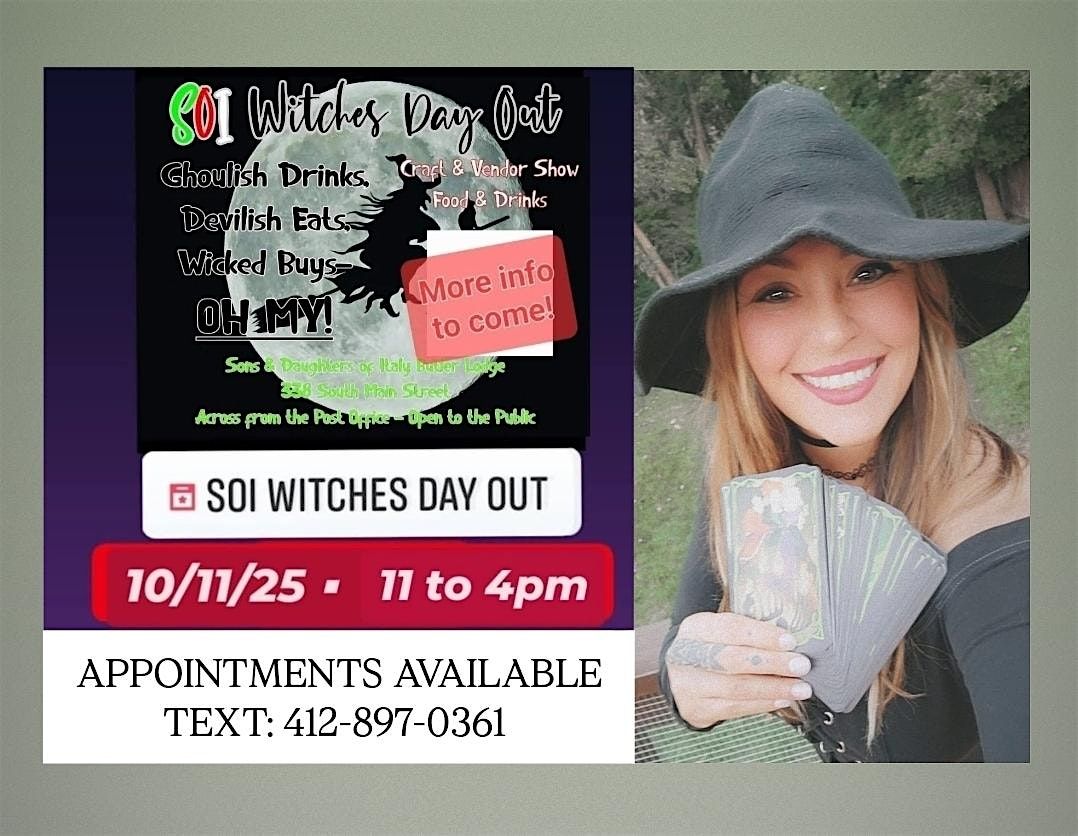 SOI Witches Day Out - Appointments Available!