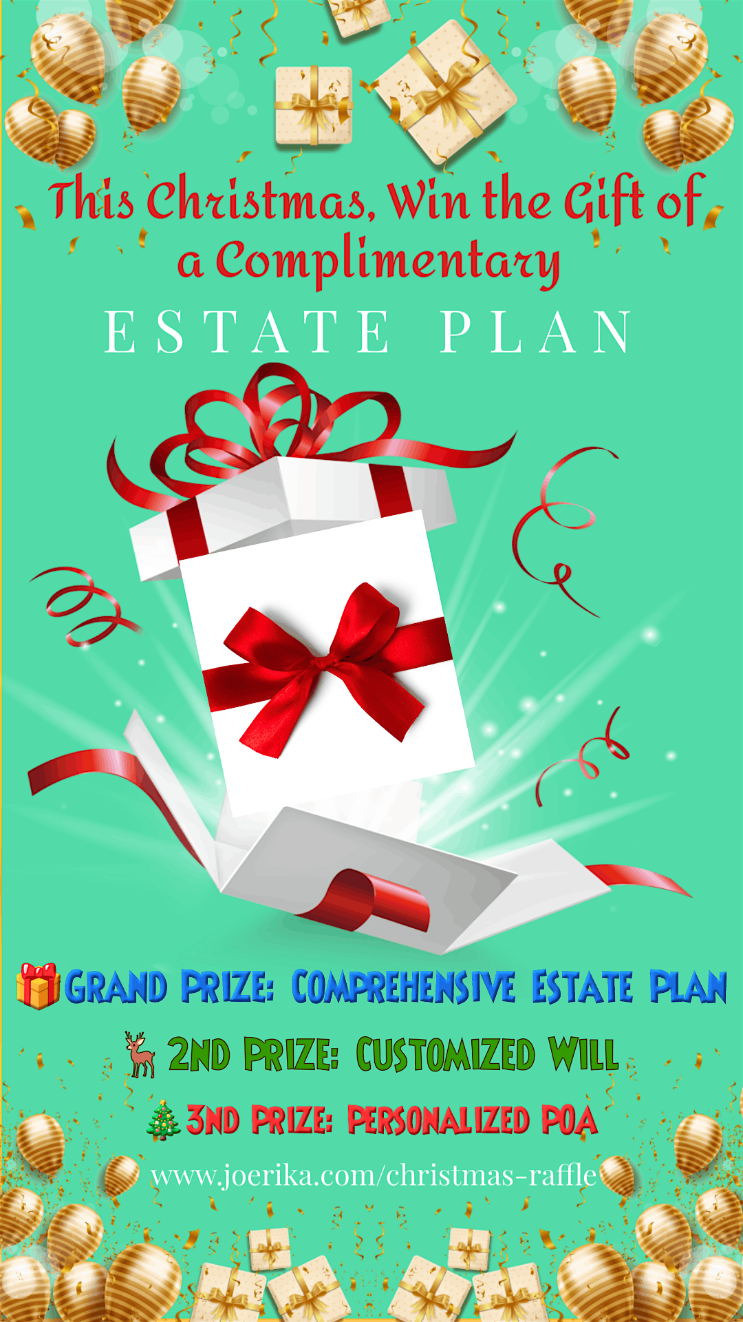 Christmas Estate Plan Raffle: Protect Your Legacy & Support Veterans