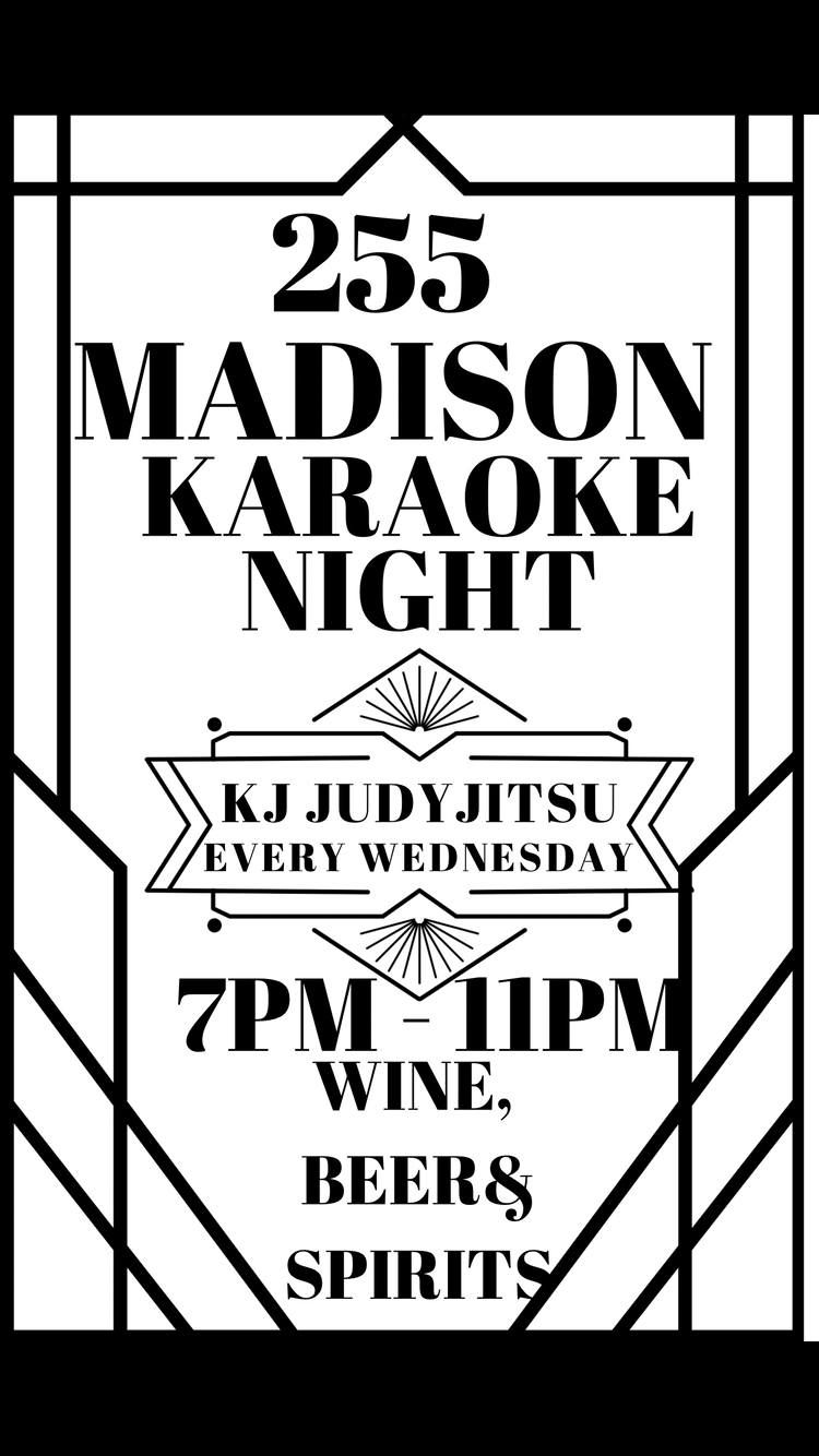 Karaoke Wednesday Nights at 255 Madison
