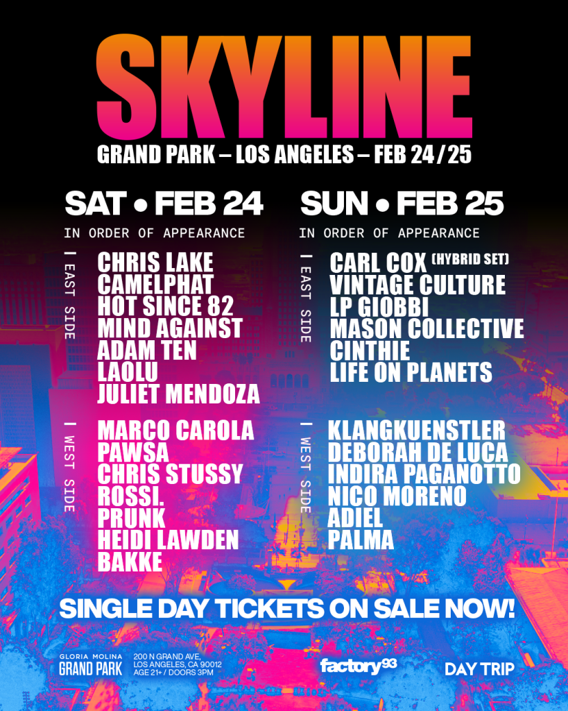 Skyline Festival - (Sunday Pass) with Cloonee, Green Velvet, Nico Moreno, TRYM, and more!