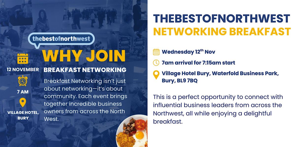 thebestofnorthwest Networking Breakfast - 12th November 2025