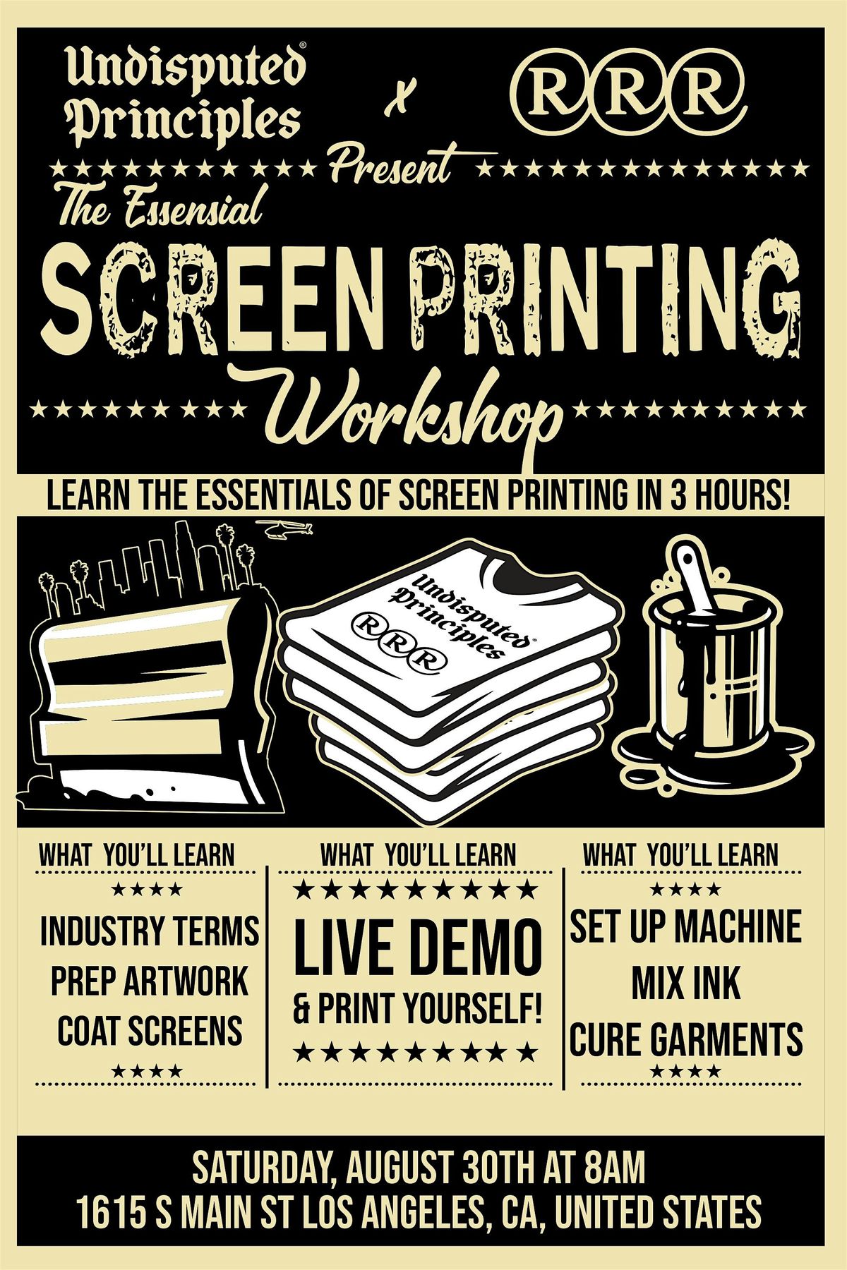Screen Printing Workshop: Learn How to Screen Print T-Shirts in Los Angeles