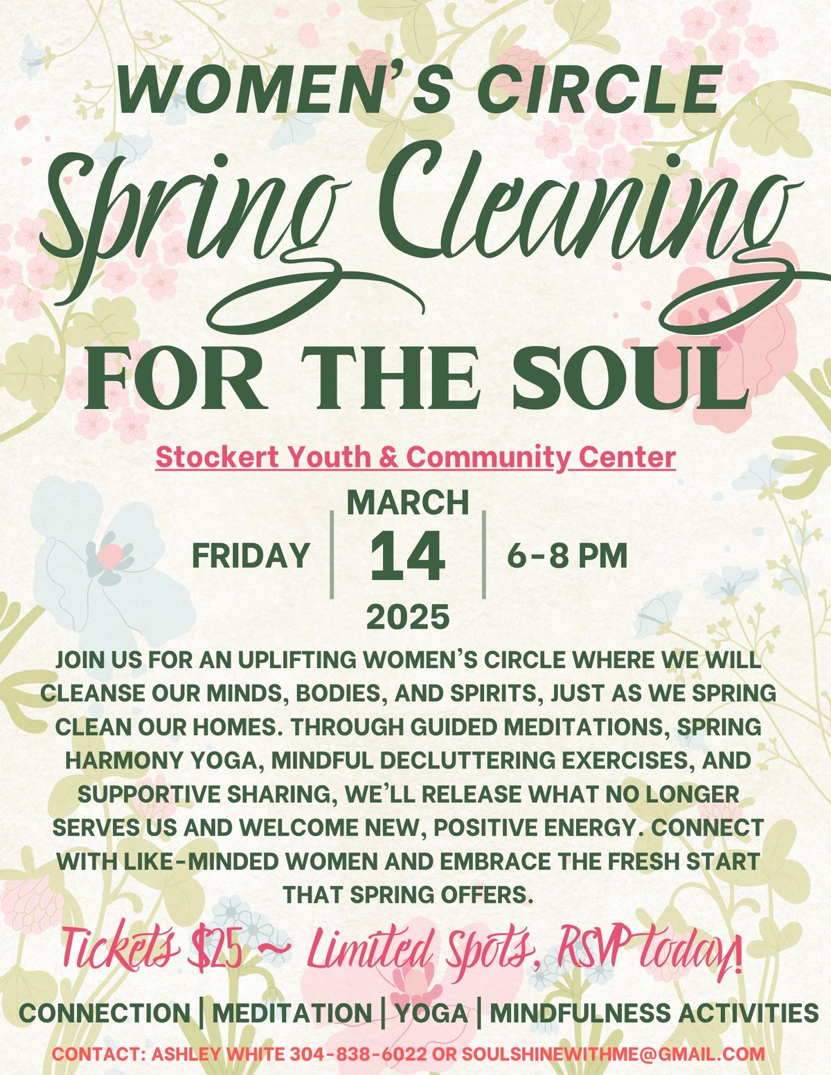 Spring Cleaning for the Soul Women\u2019s Circle 