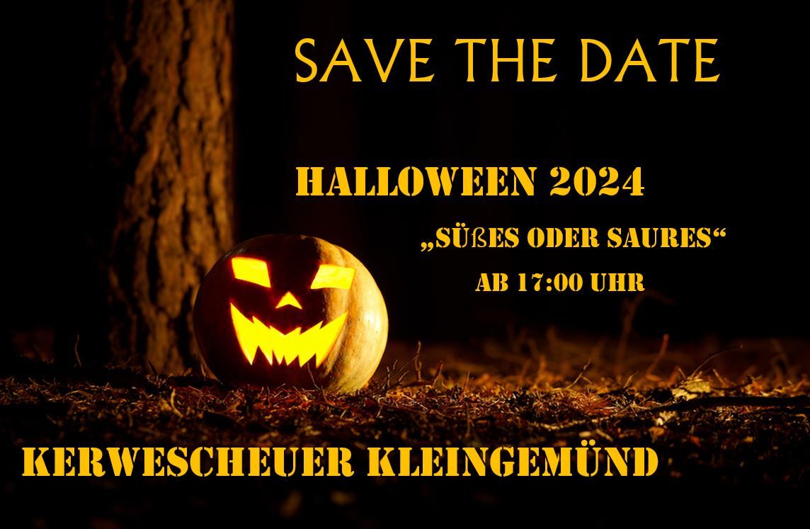 Halloween - "S\u00fc\u00dfes oder Saures" Kerwescheuer Kleingem\u00fcnd