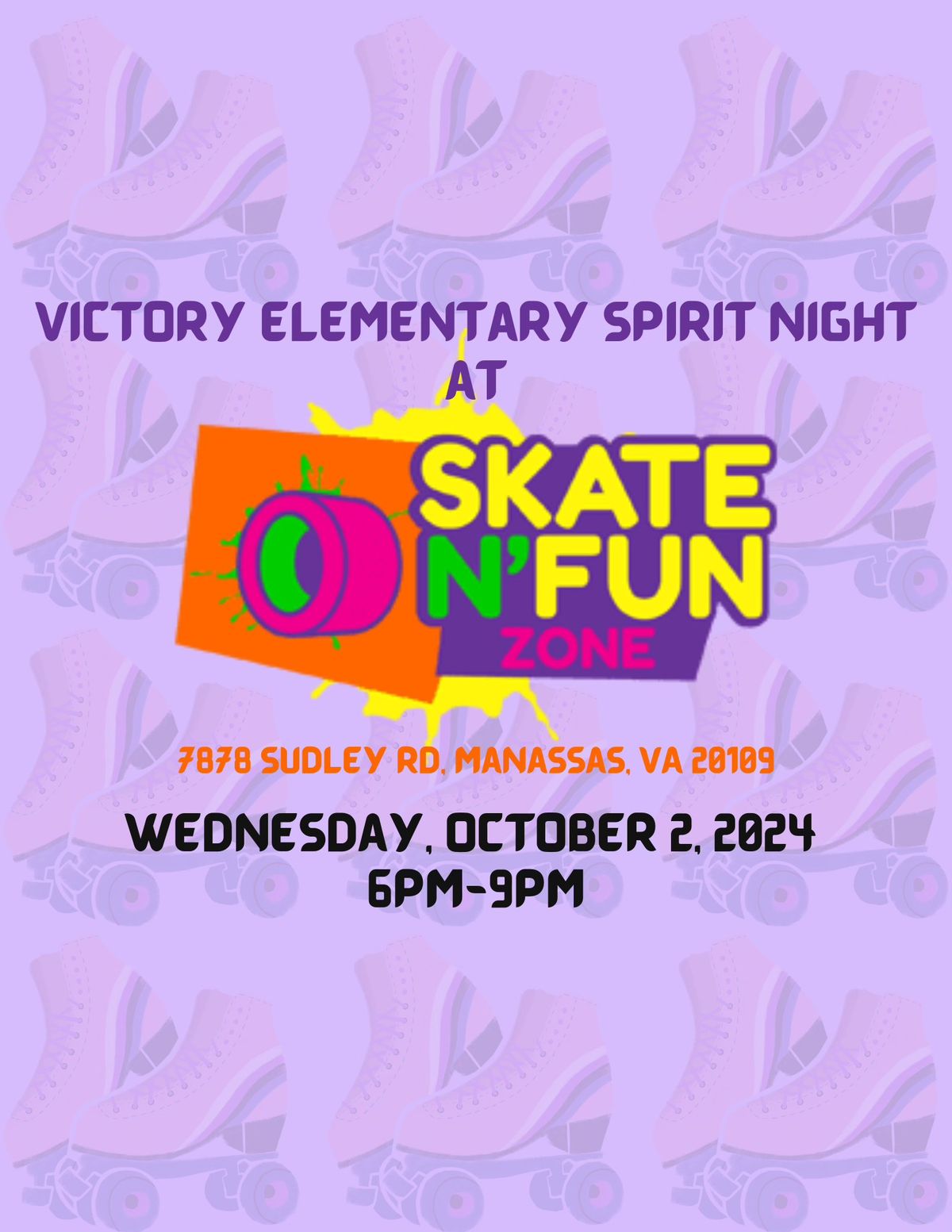 Skate N' Fun Zone Spirit Night