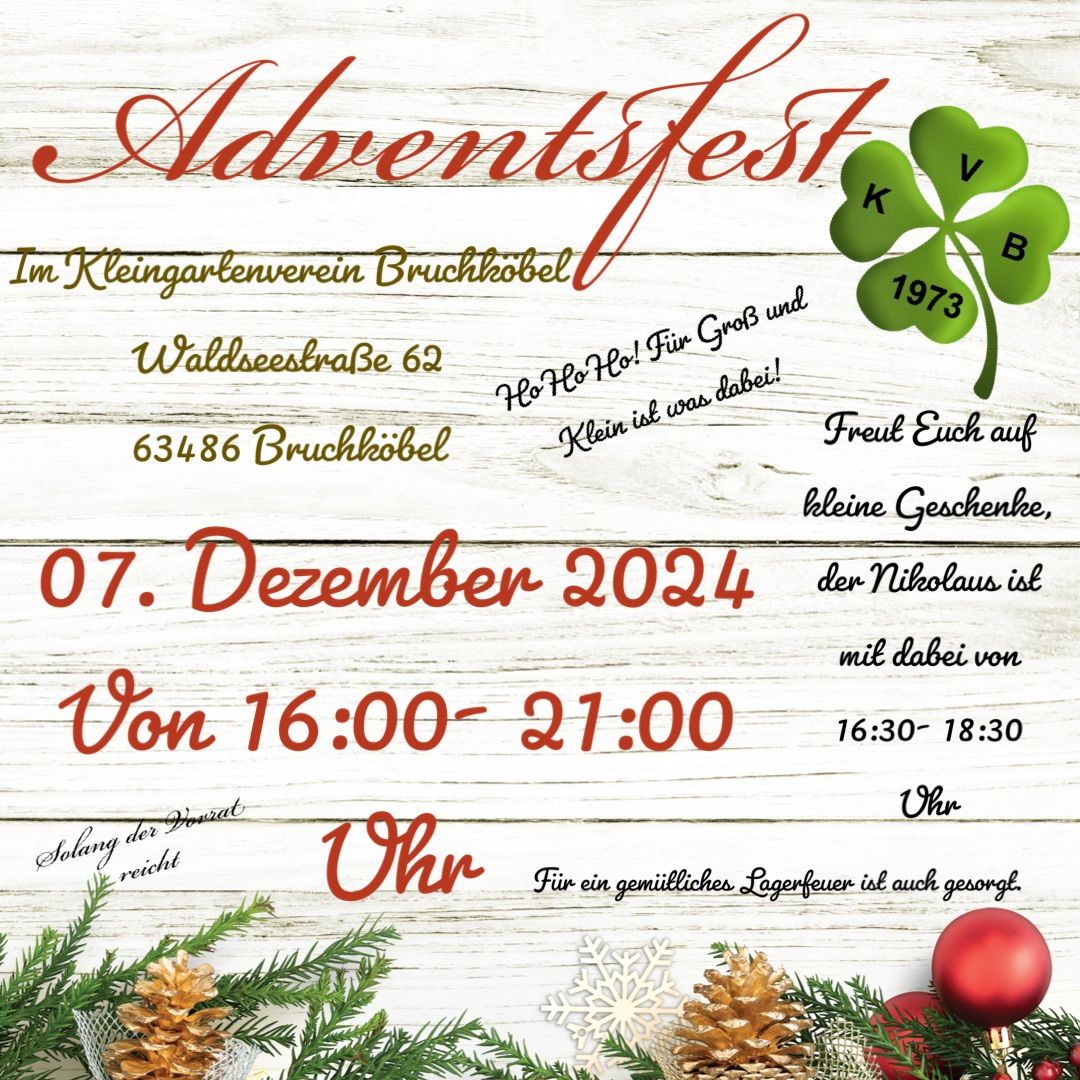 Adventsfest im Kleingartenverein Bruchk\u00f6bel