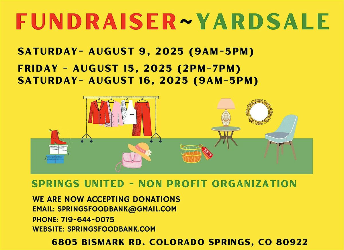 ANNUAL  Fundraiser - Yard Sale