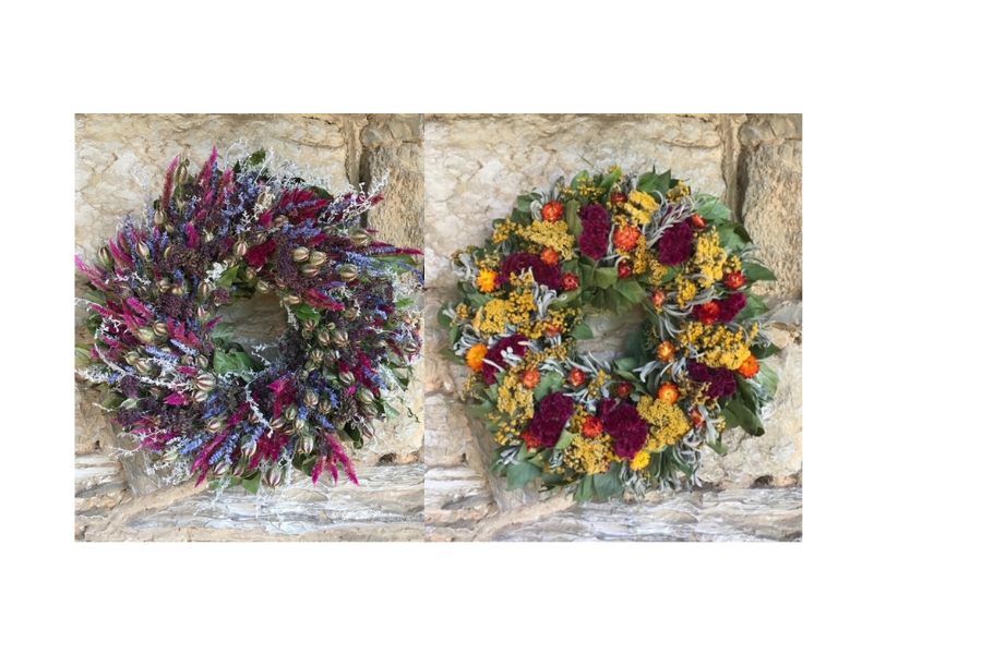 Fall Dried Flower Wreath Workshop