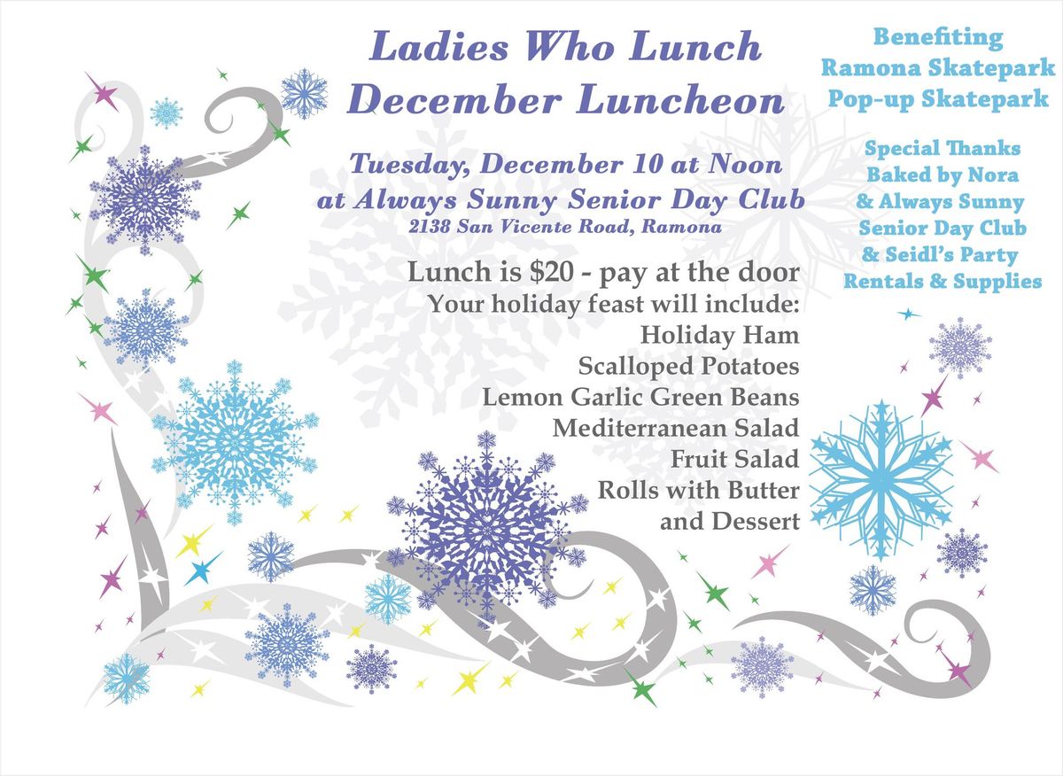 Ladies Who Lunch December Luncheon