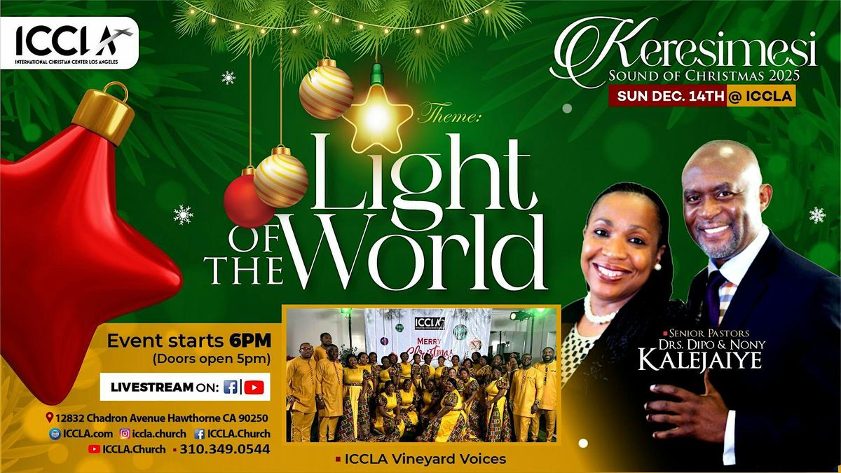 Keresimesi: Sound of Christmas 2025 Light of the World.