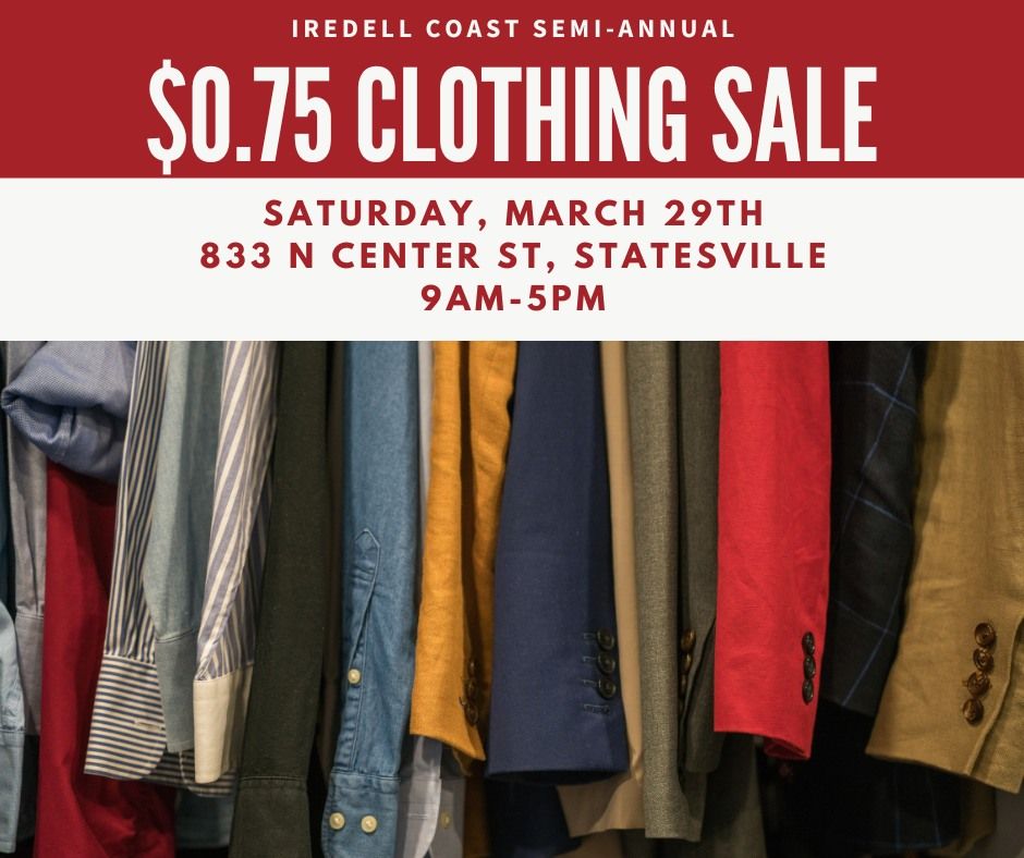 Semi-Annual $0.50 Clothing Sale