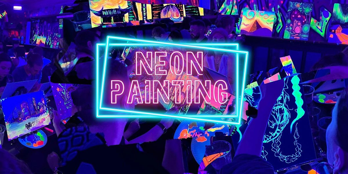 Neon Painting: Cherry Blossoms
