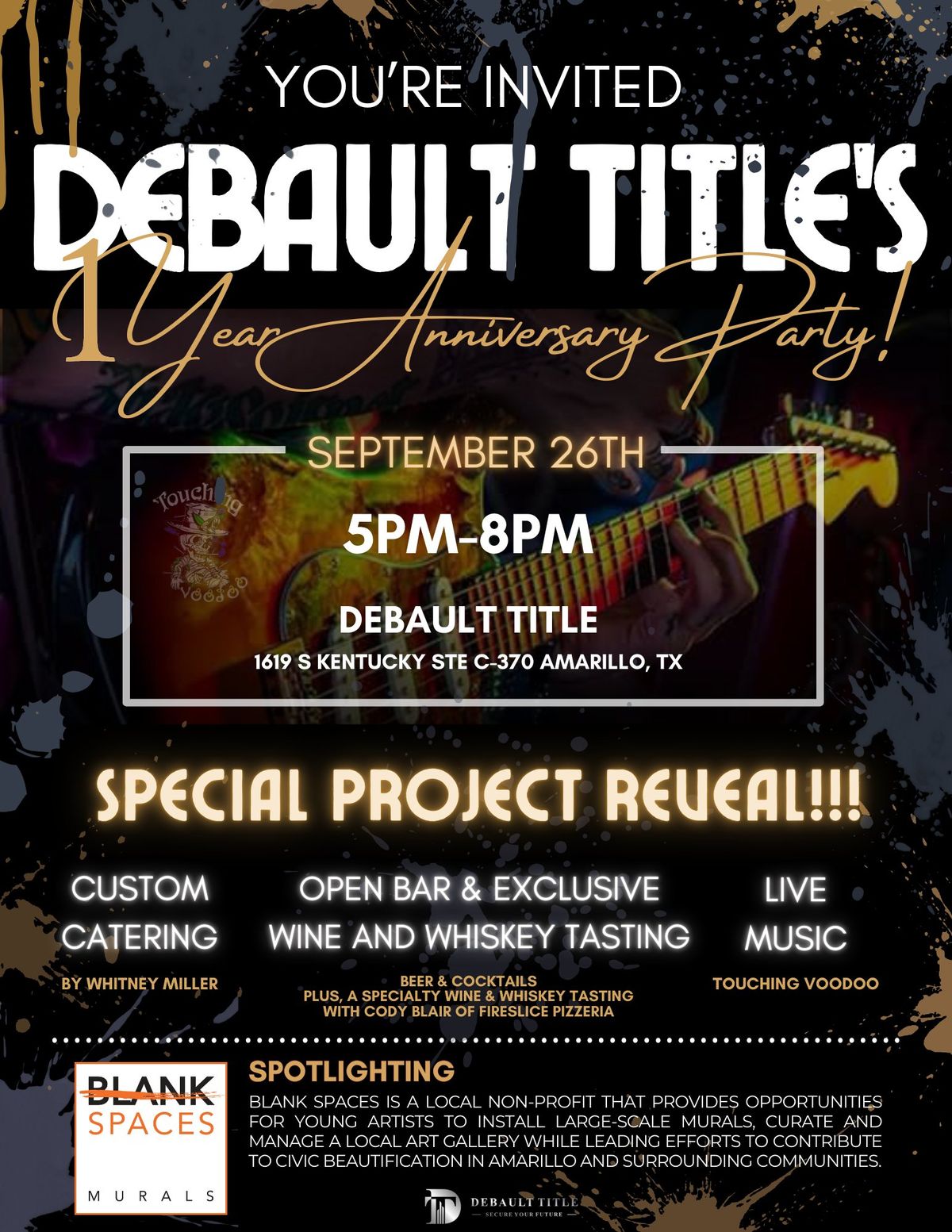 Debault Title\u2019s 1-Year Anniversary Celebration & Special Project Reveal!