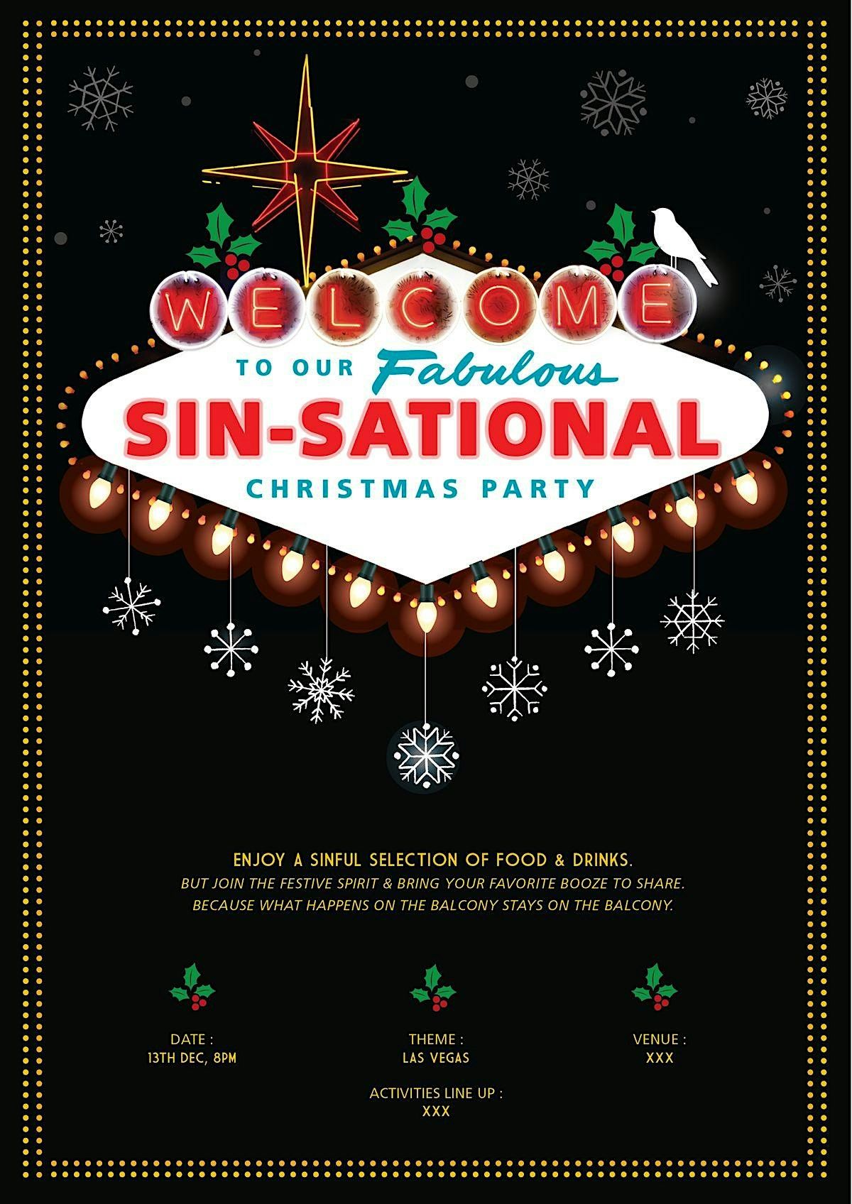 SIN-SATIONAL CHRISTMAS PARTY!