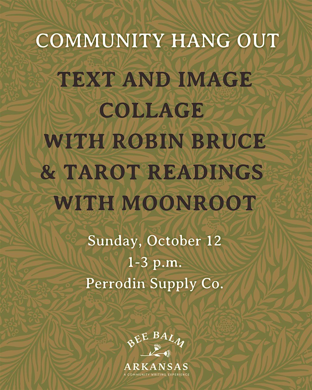 Text and Image Collage with Robin Bruce & Tarot Readings with moonroot