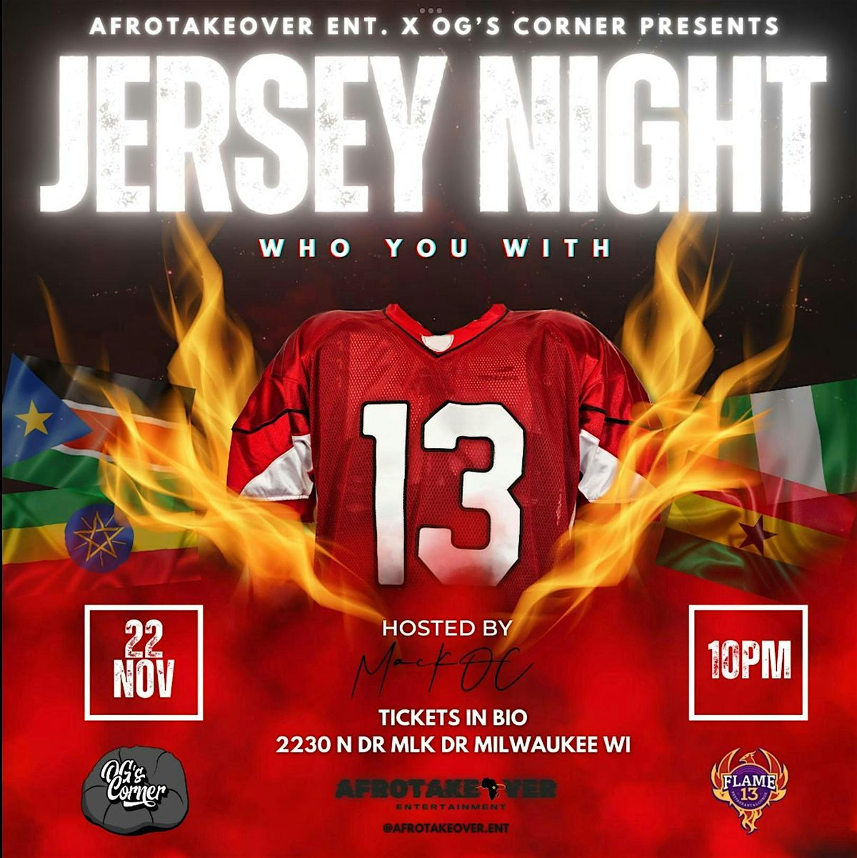 Jersey Night With Afrotakeover Entertainment