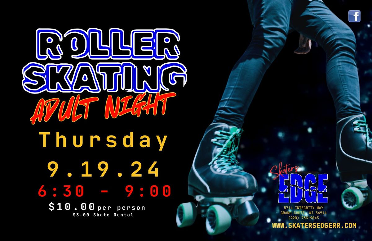 Adult Skate Night at Skaters Edge